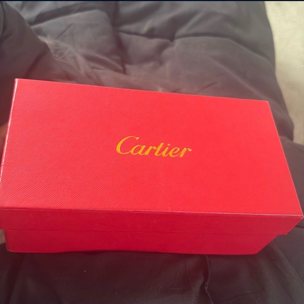 Cartier Luxurious Red Box with Gold Logo